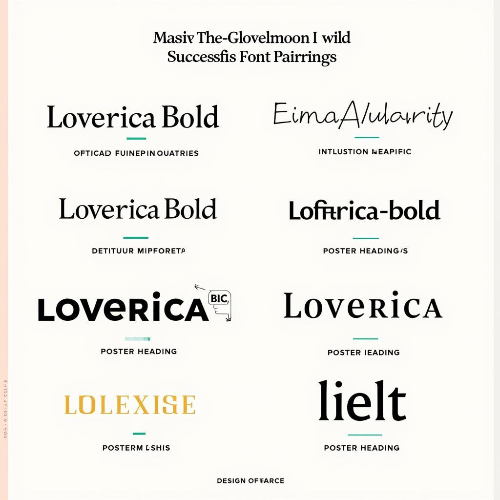 Effective Font Pairings with Loverica Bold