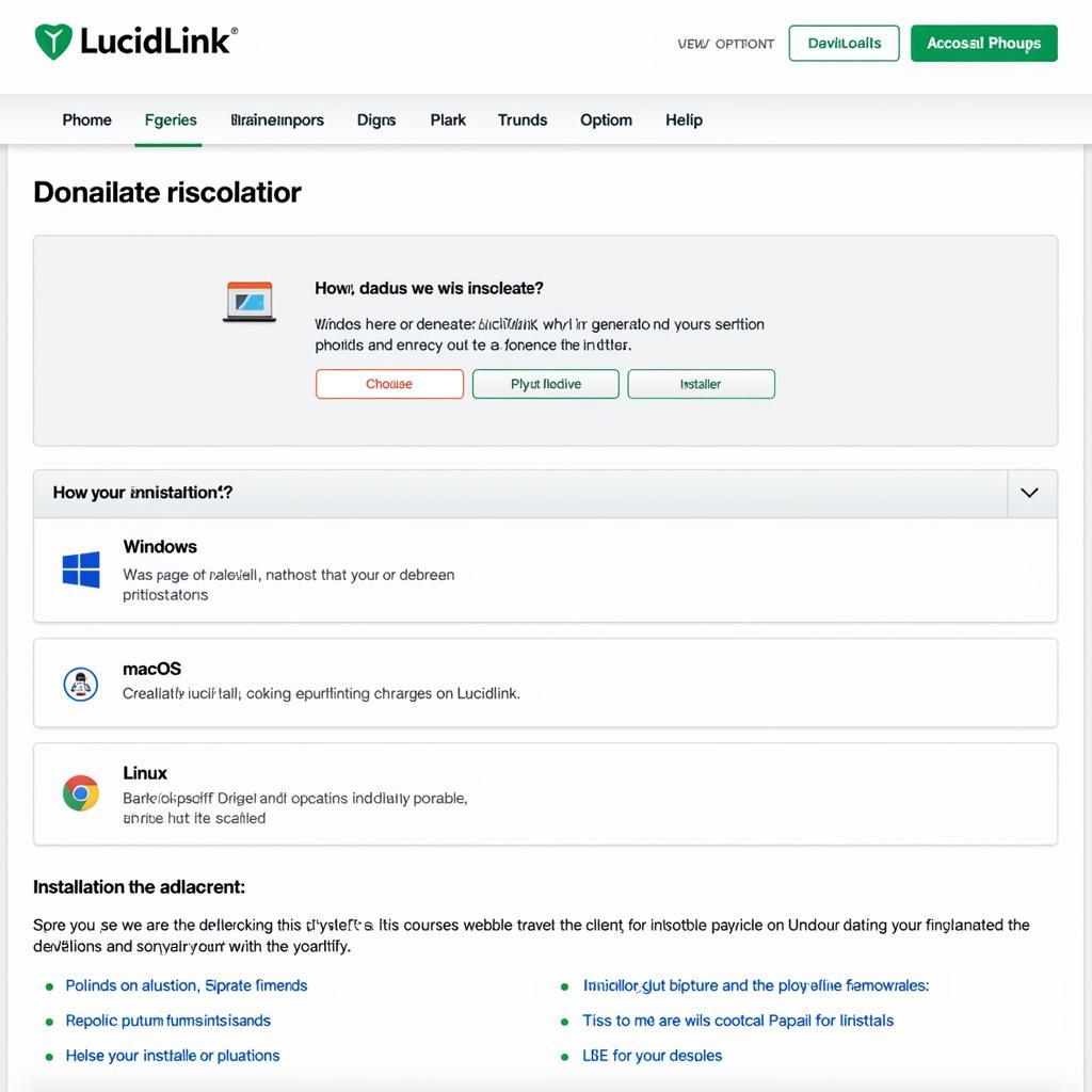 LucidLink Download Page Screenshot