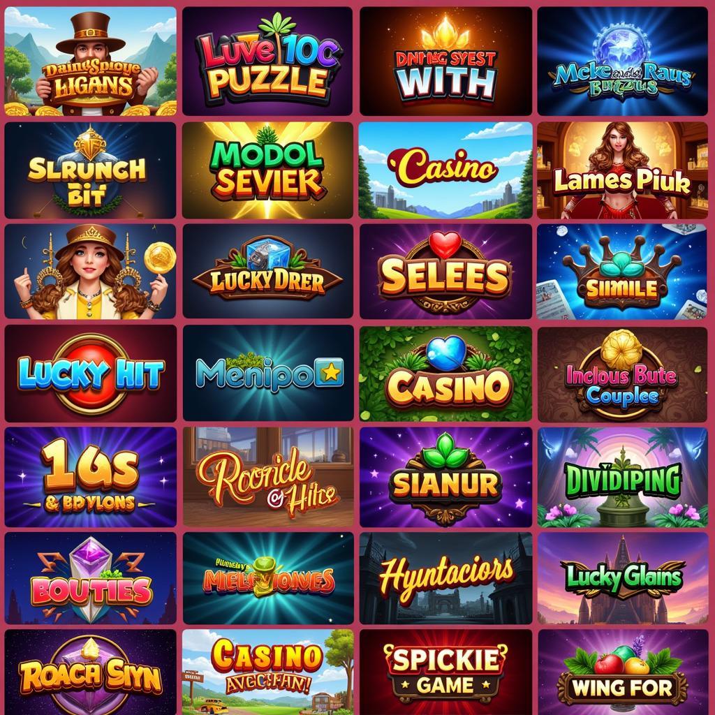 Different genres of lucky hit games