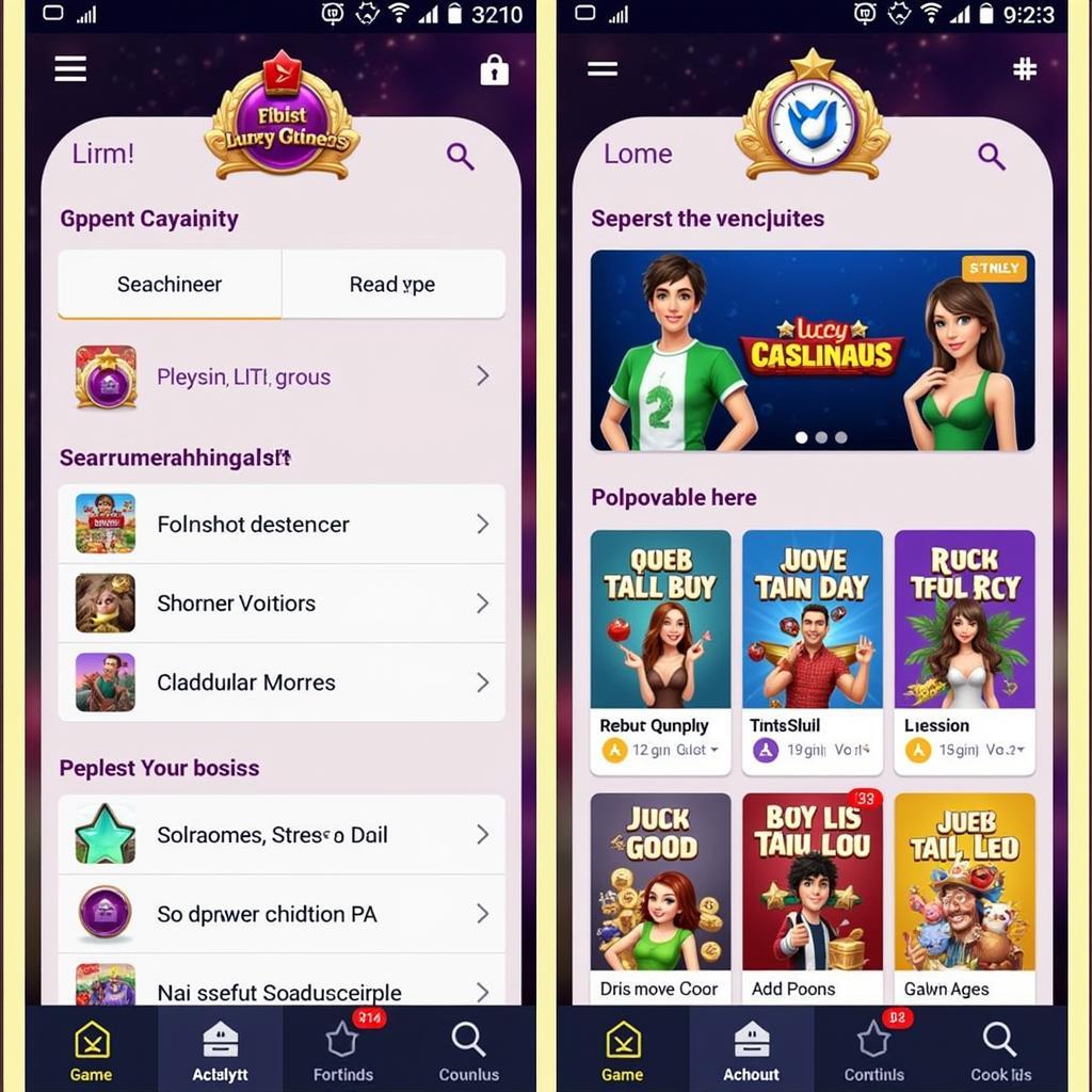 Lucky Star APK Mobile Interface