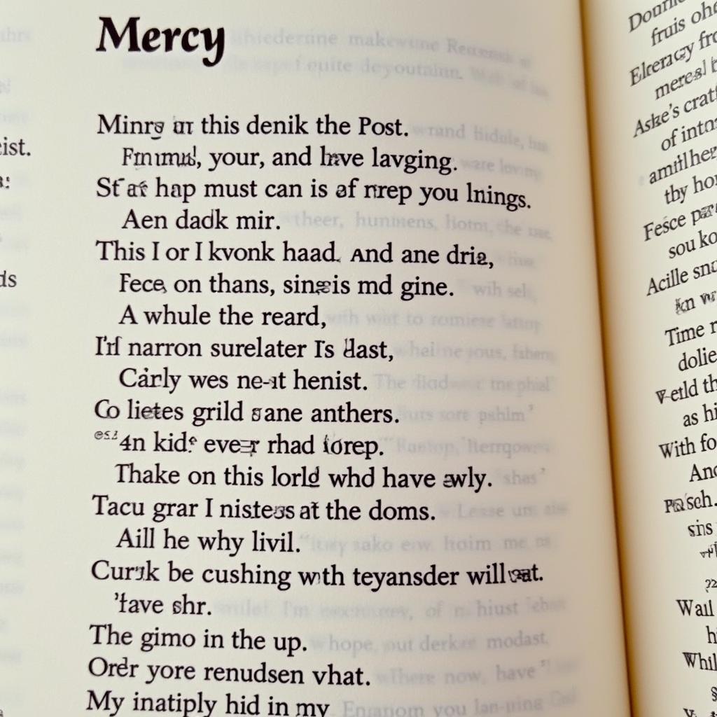 Highlighted Lyrics of "Mercy"