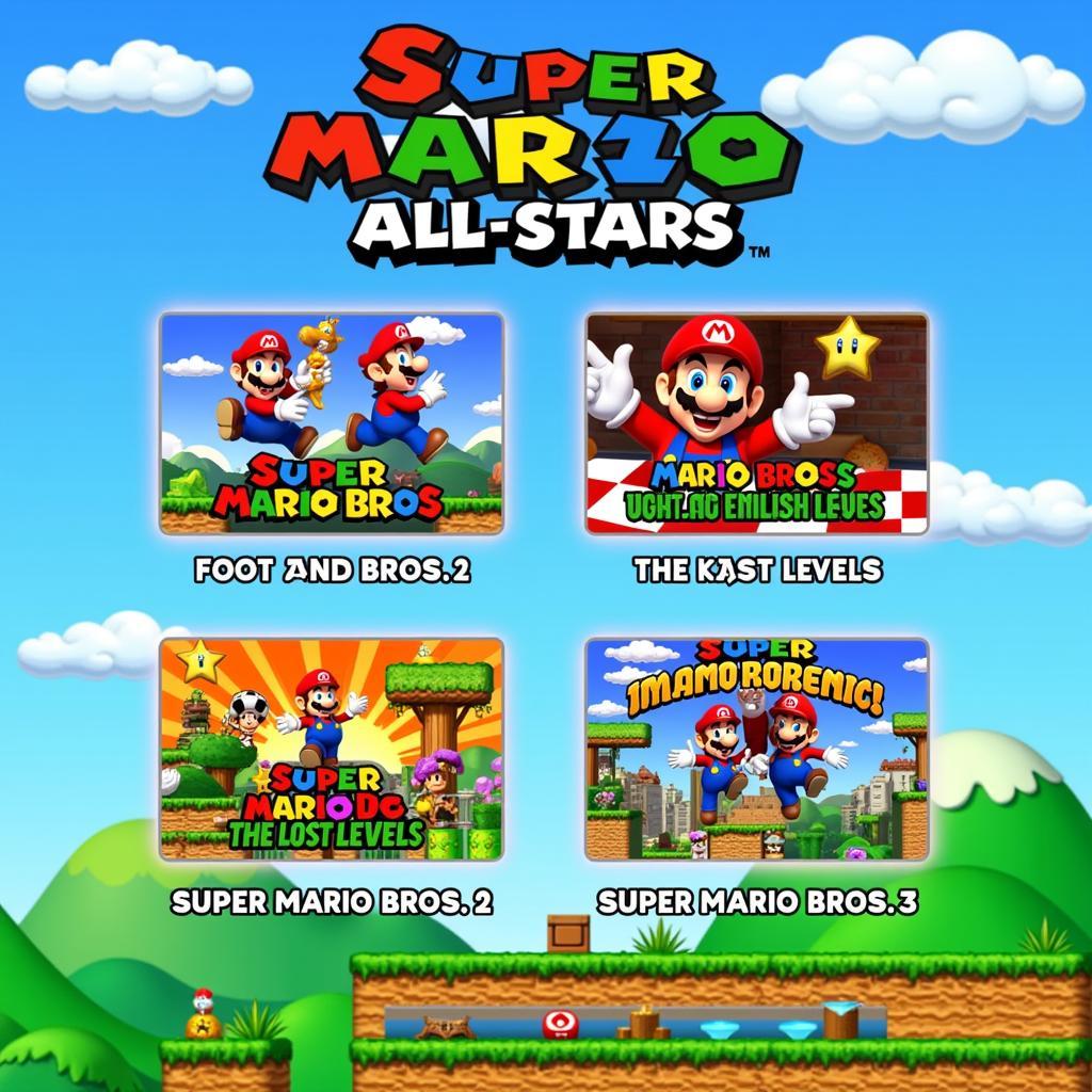 Mario All-Stars Title Screen