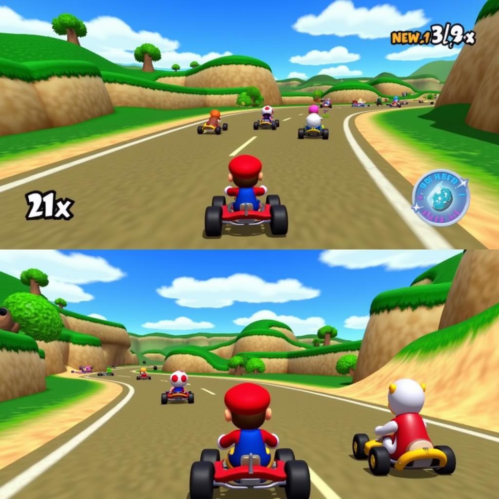 Mario Kart DS Gameplay Screenshot