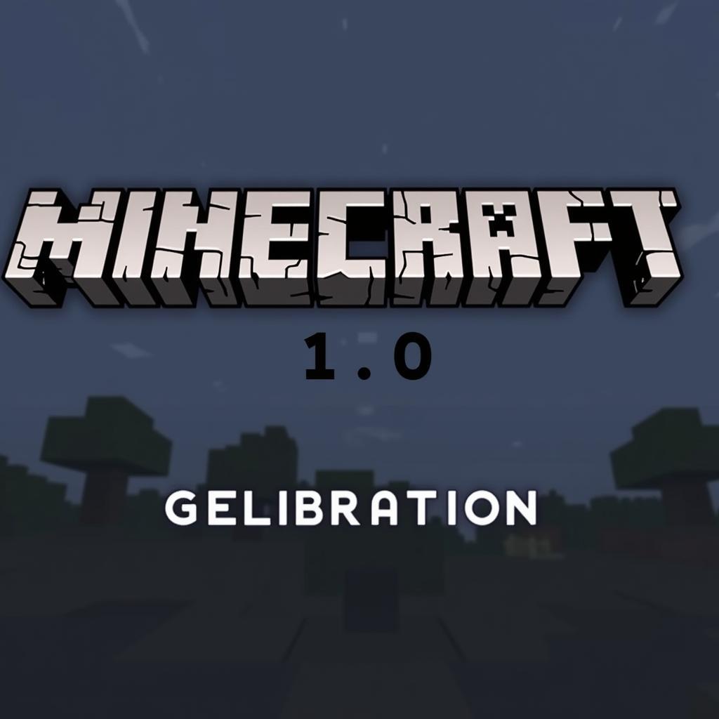 Minecraft 1.0 Title Screen