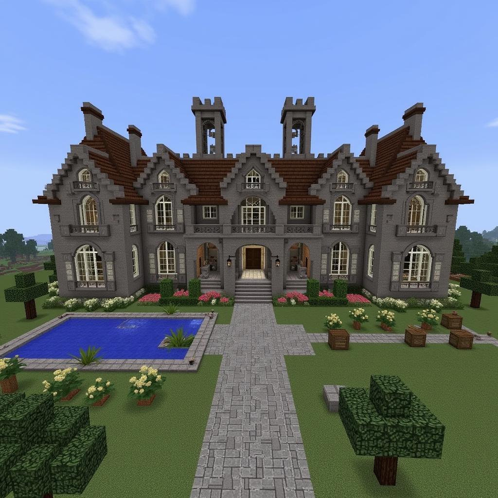 Example of a Downloadable Minecraft Mansion