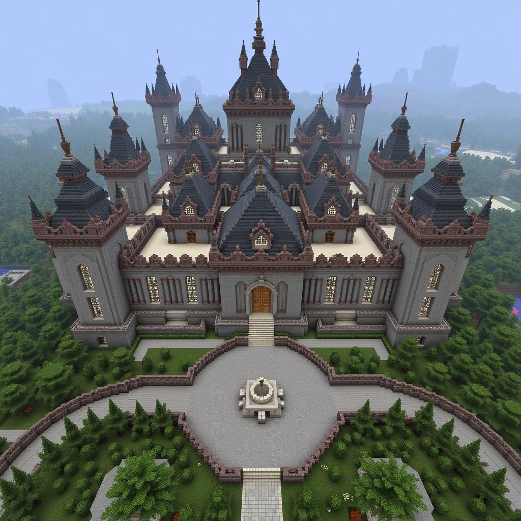 Showcase of a Downloaded Minecraft Palace