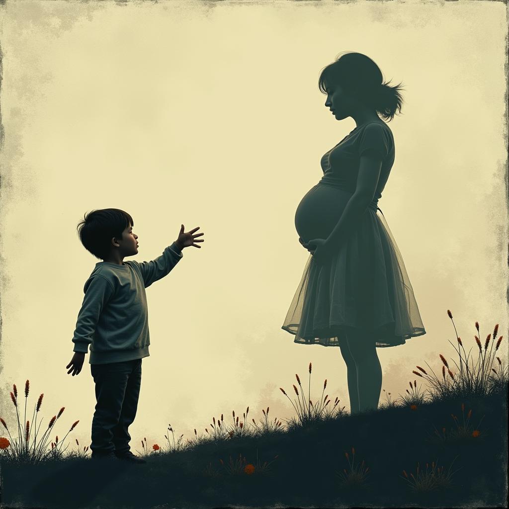 Illustration depicting mother hunger