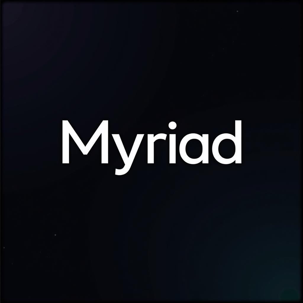 Myriad Font in Game Title Screen