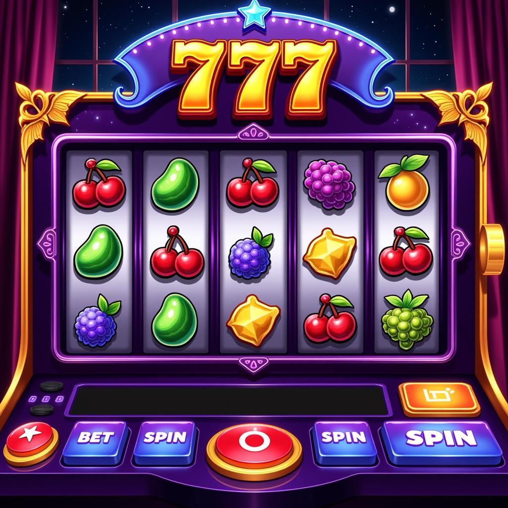 Mystical 777 Slot Machine Interface