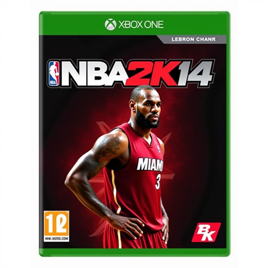 NBA 2K14 Xbox One LeBron James Cover Art