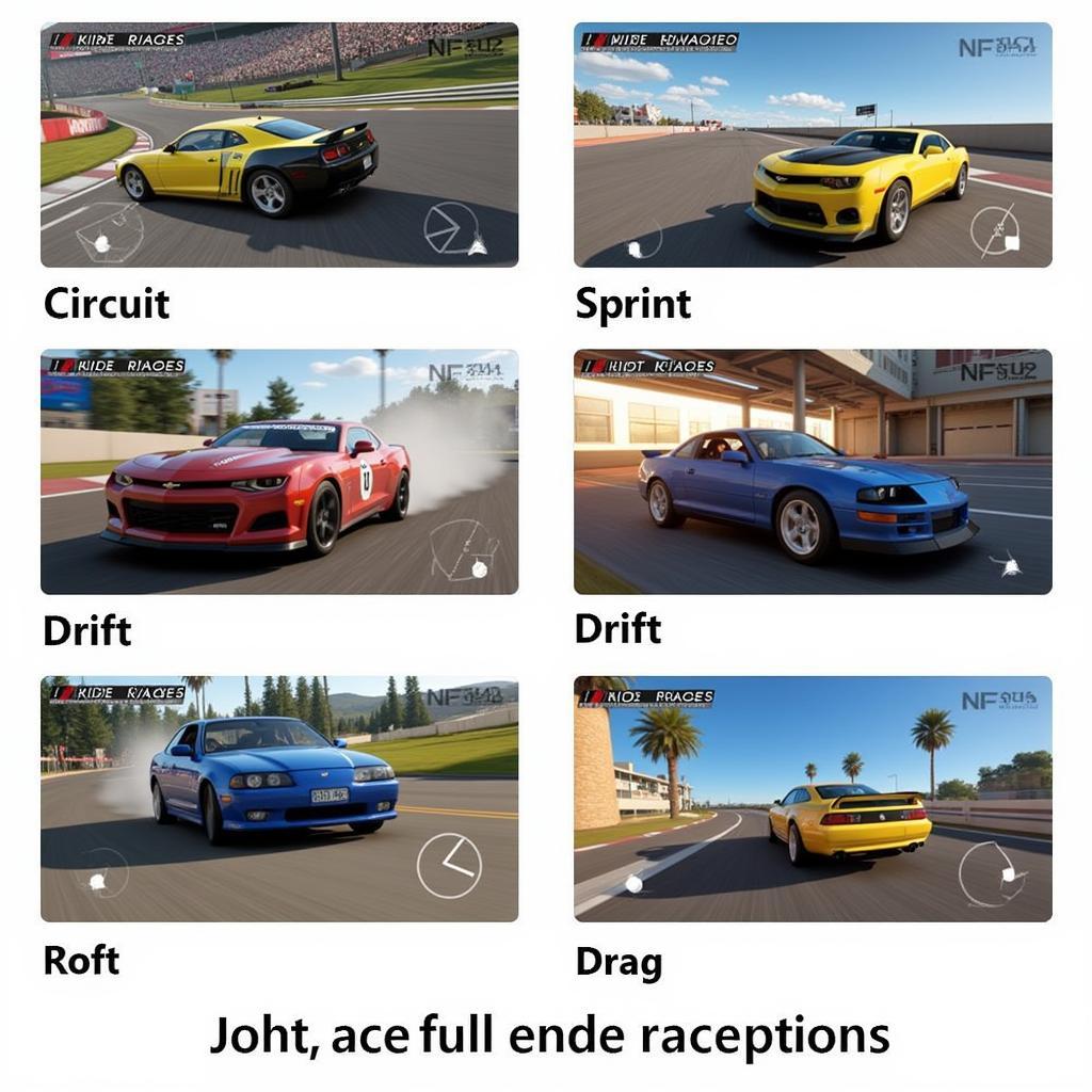 Different Race Modes in NFSU2 Android