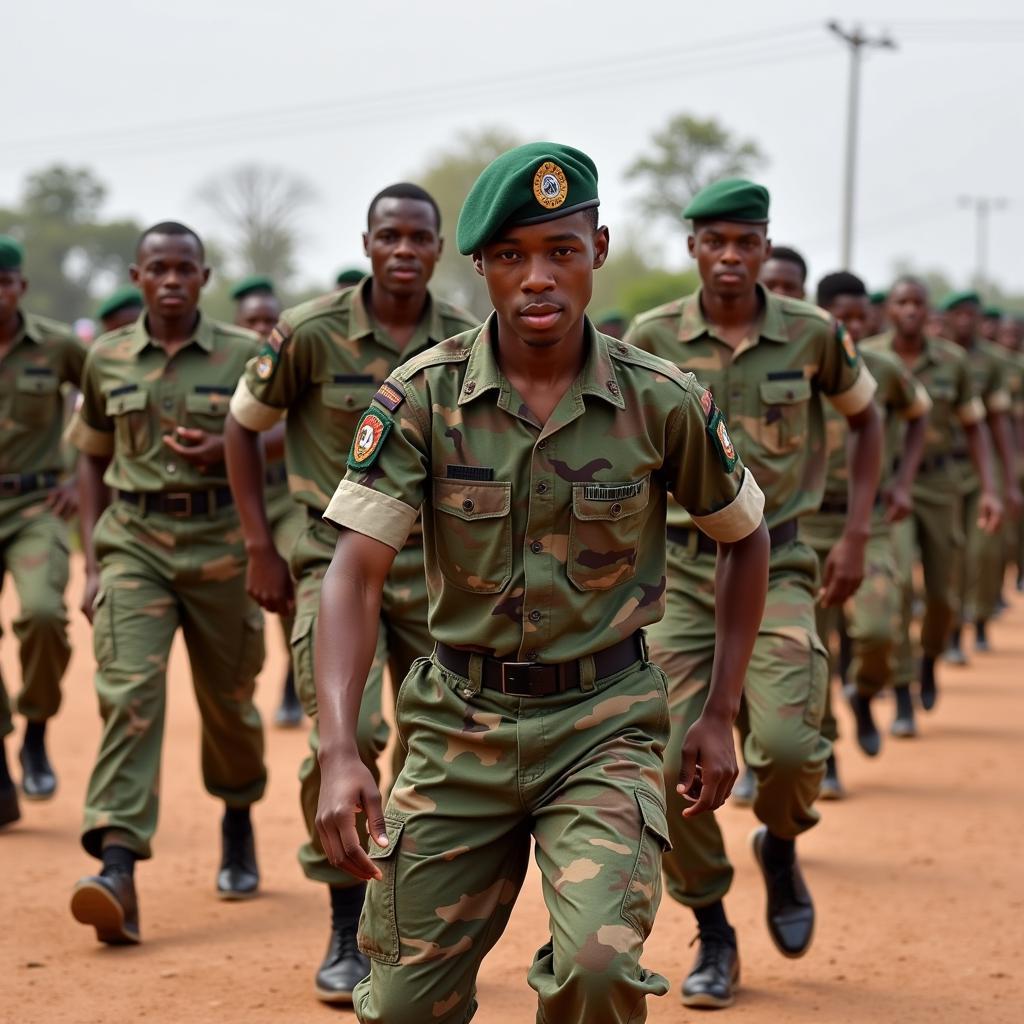 Preparing for Nigerian Army Training