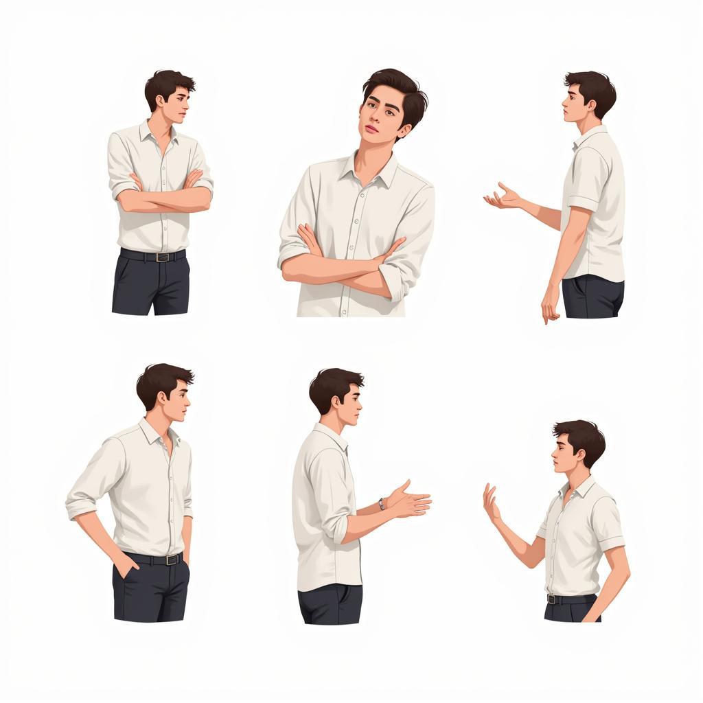 Nonverbal Communication Examples Illustration