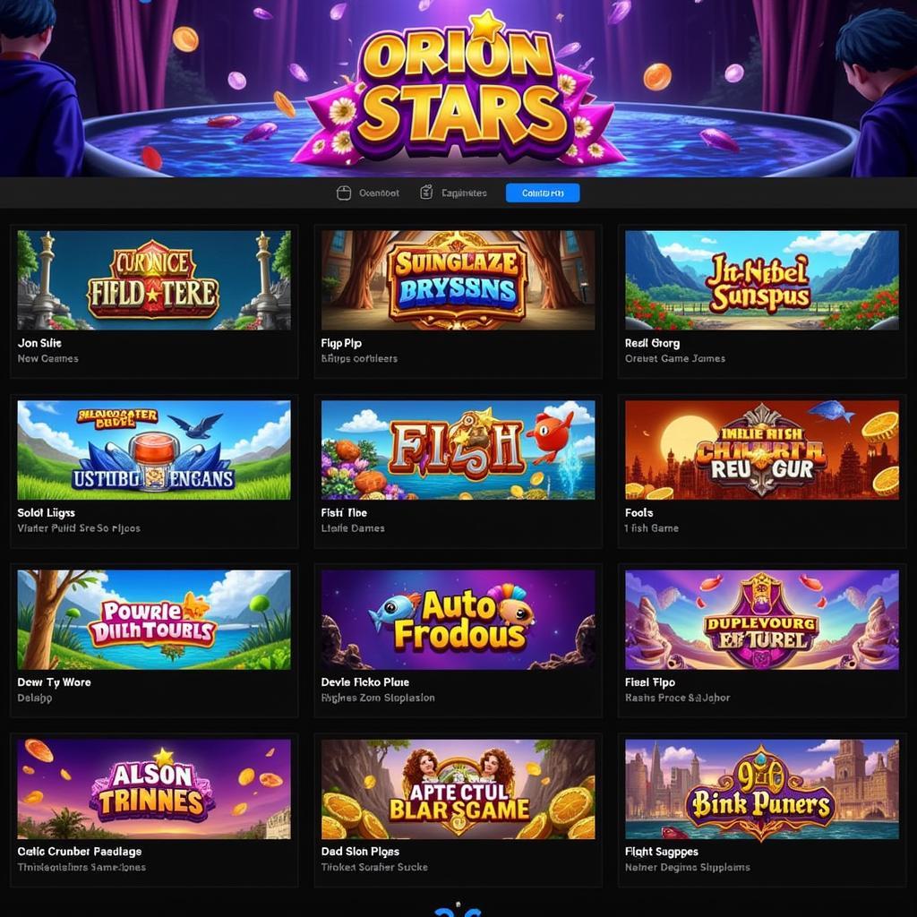 Orion Stars APK Diverse Game Selection