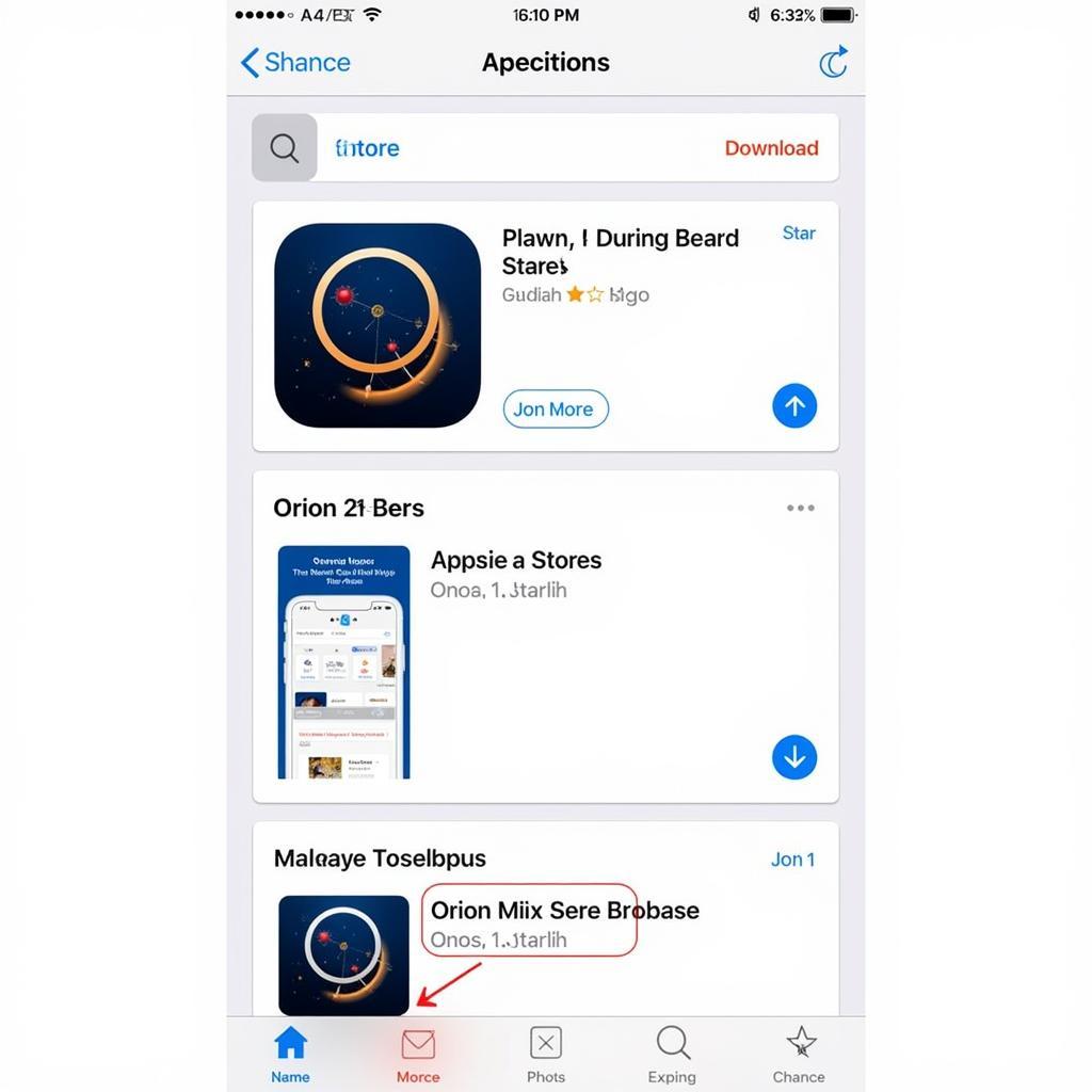 Downloading Orion Stars from the App Store