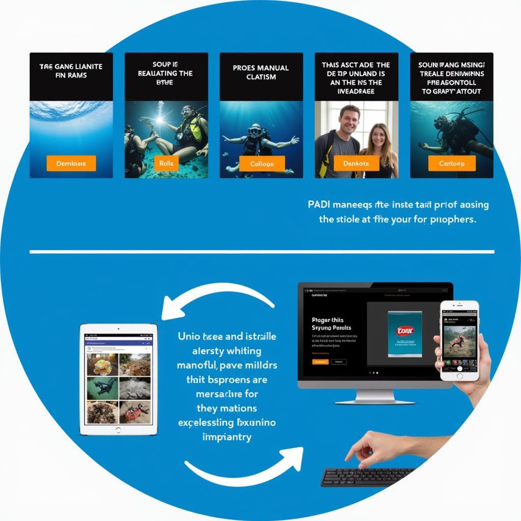 PADI eLearning Platform Screenshot