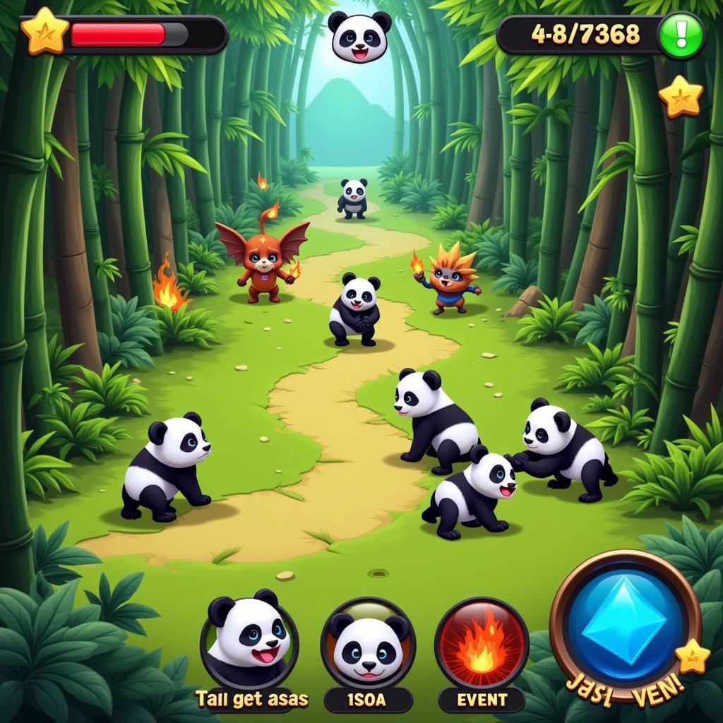 Panda Master Gameplay Screenshot