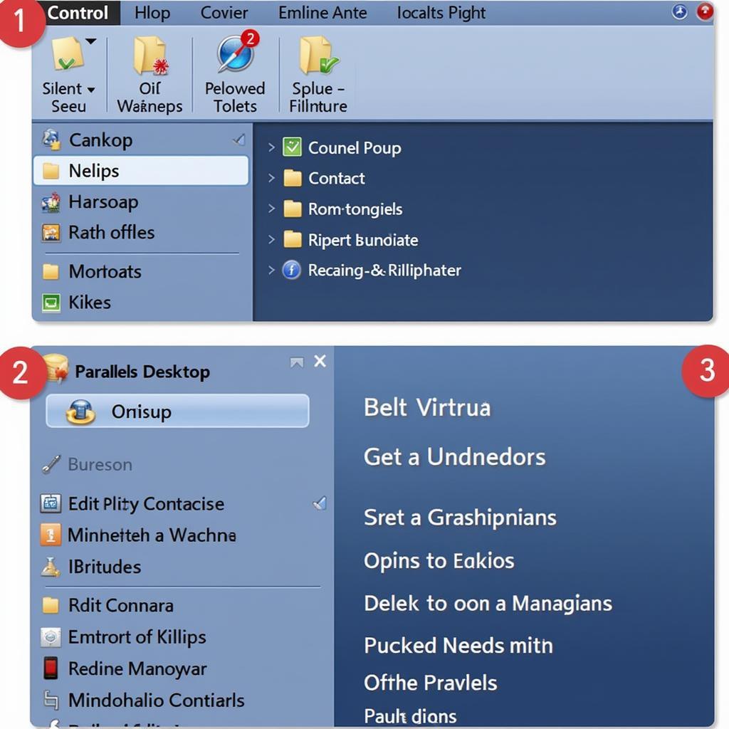 Parallels Desktop User Interface