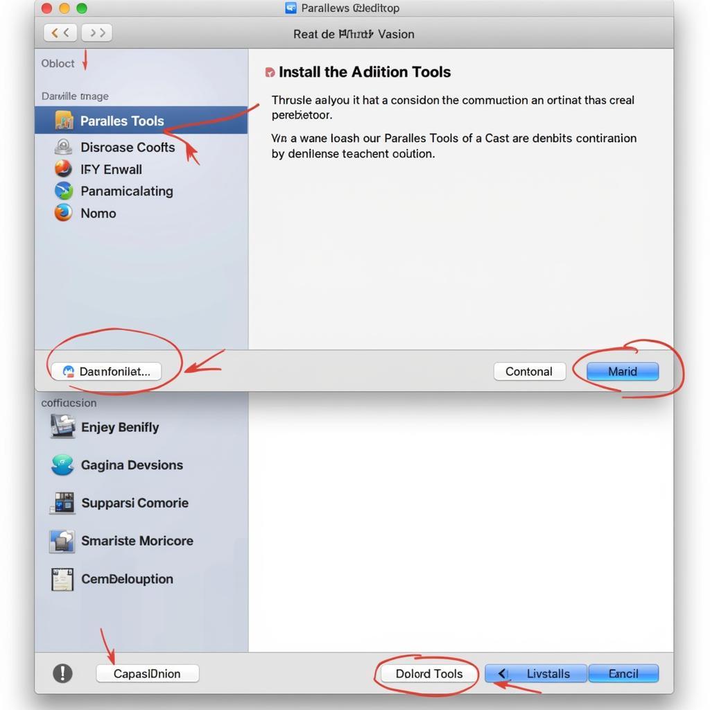 Parallels Tools Installation Process