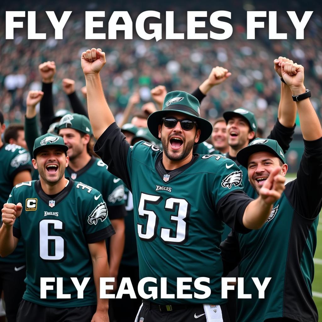 Philadelphia Eagles Fans Celebrating