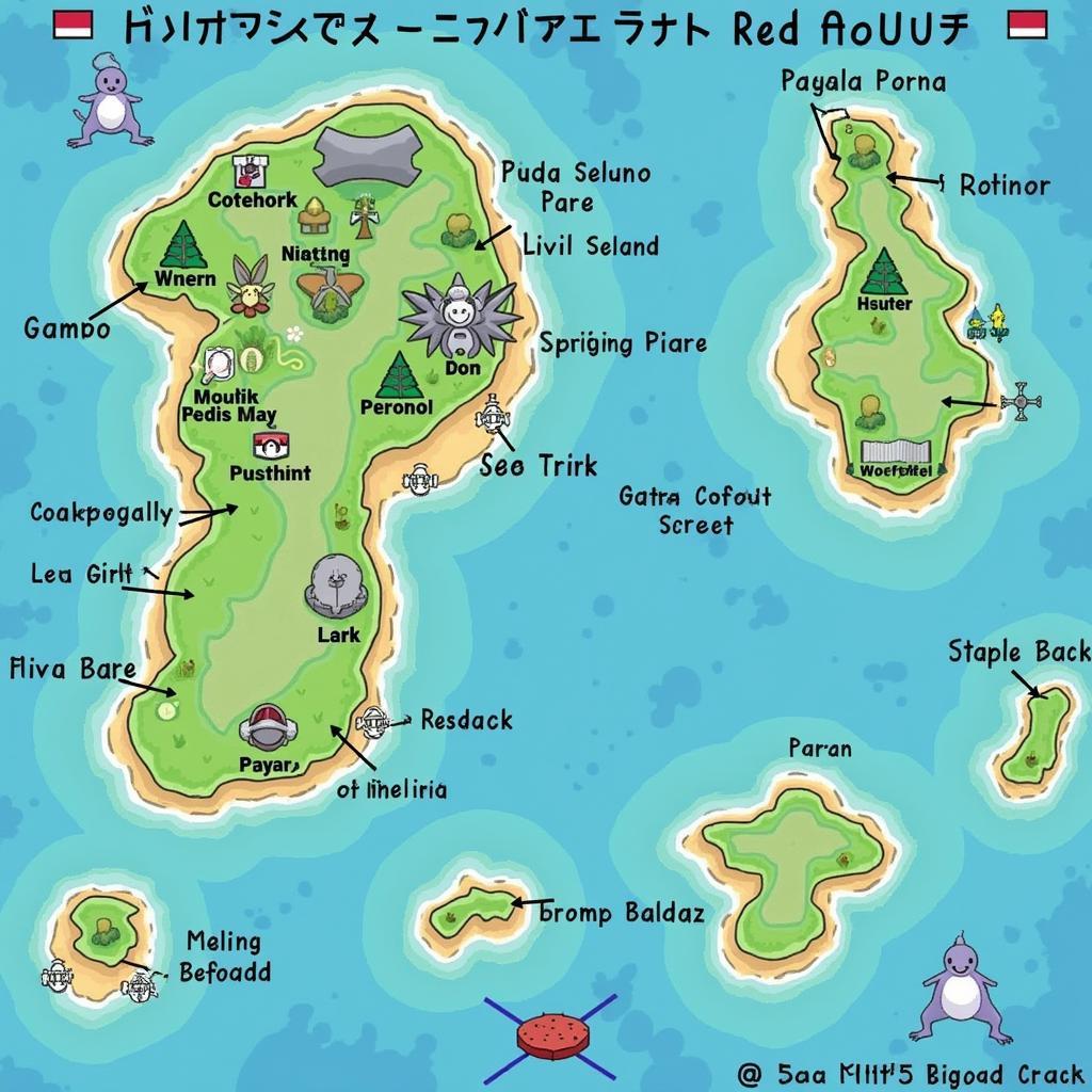 Pokemon Fire Red Sevii Islands Map