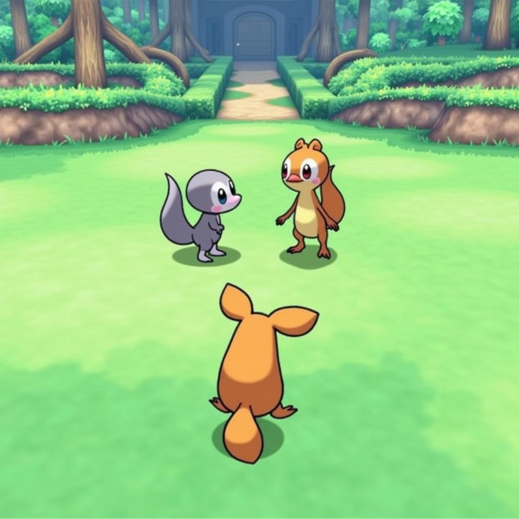 Pokemon Fire Red U Squirrels Gameplay Screenshot