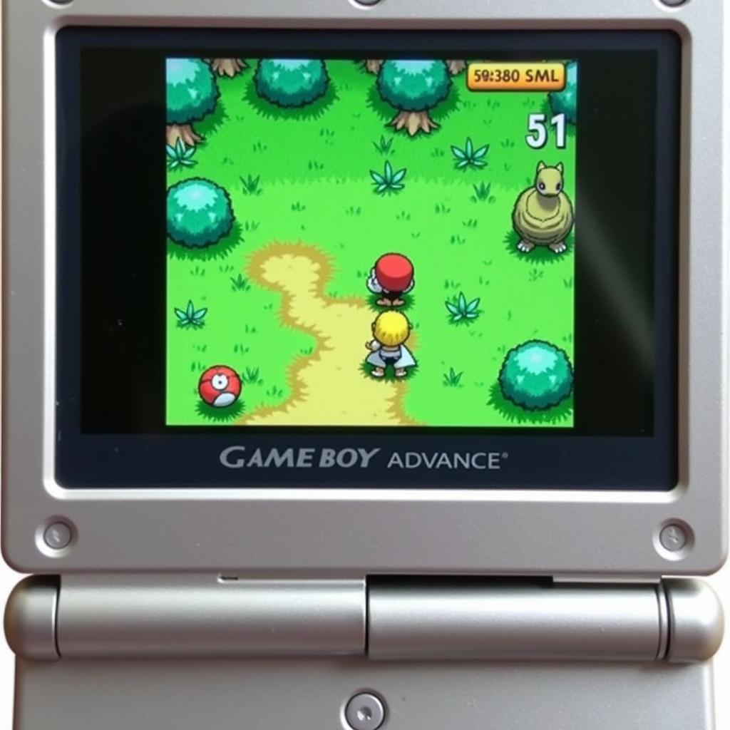 Pokemon Leaf Green Gameplay on GBA