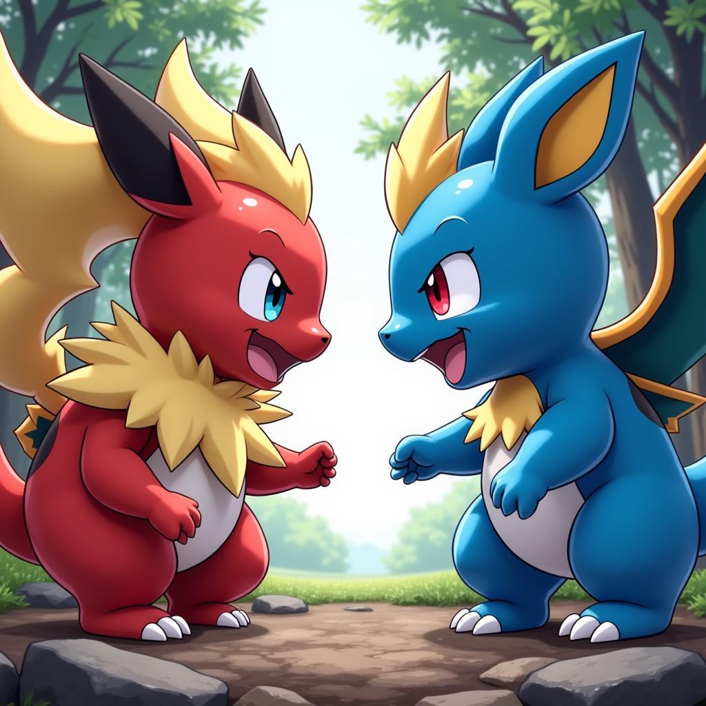 Pokemon Origins Red's Rival Blue