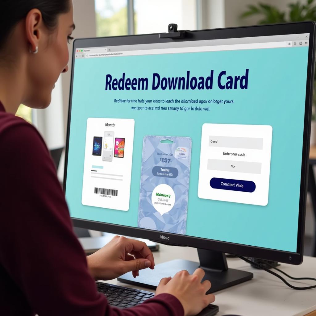 Redeeming a Download Card on an Online Platform