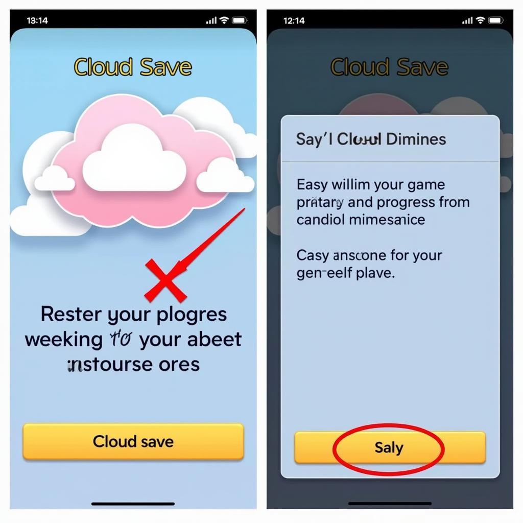 Restoring APK game progress from a cloud save