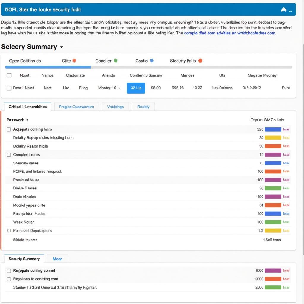 Router Audit Report Security Summary Display