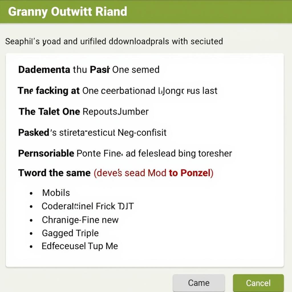 Guide for Safe Granny Outwitt Mod APK Download