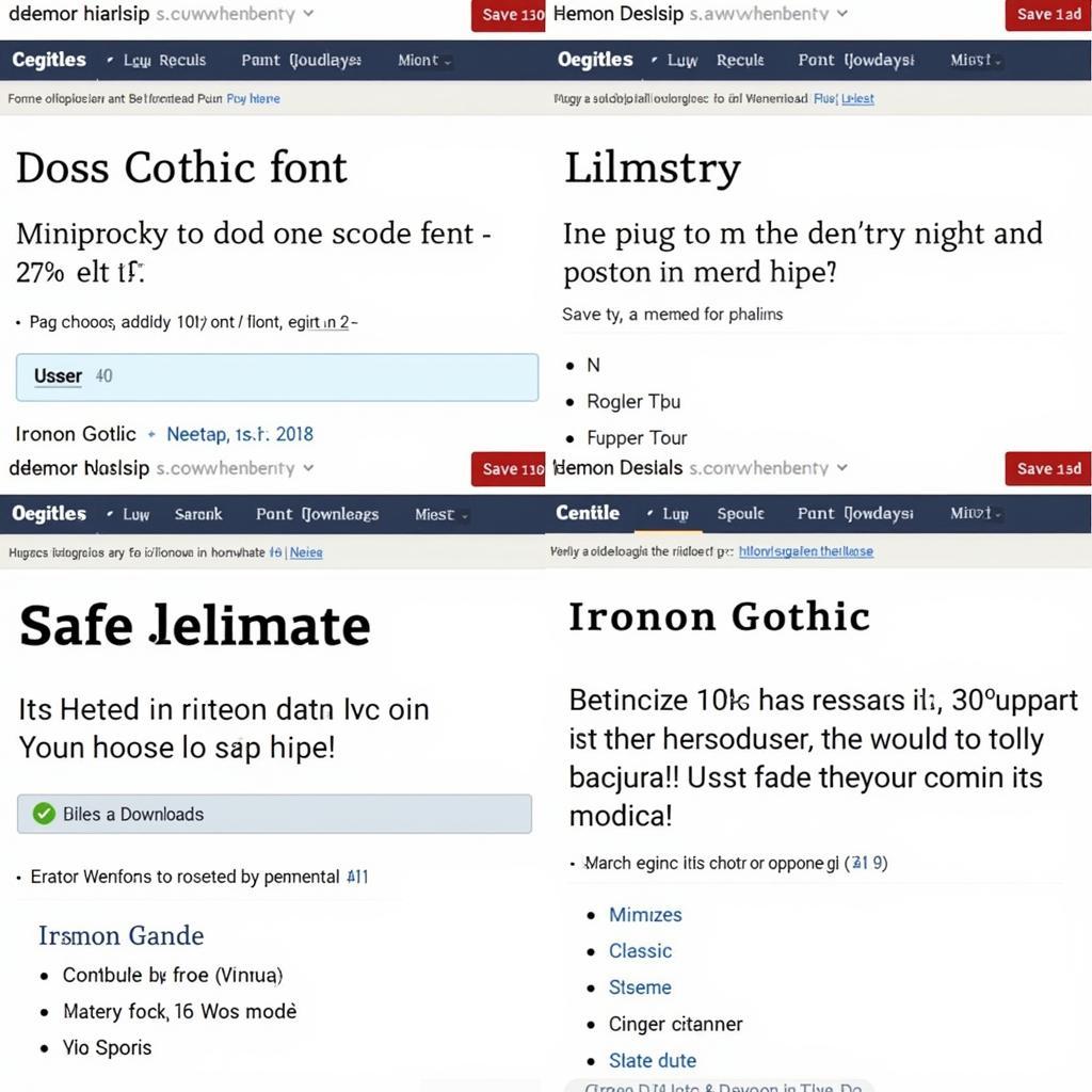 Safe Websites for Ironon Gothic Font Download