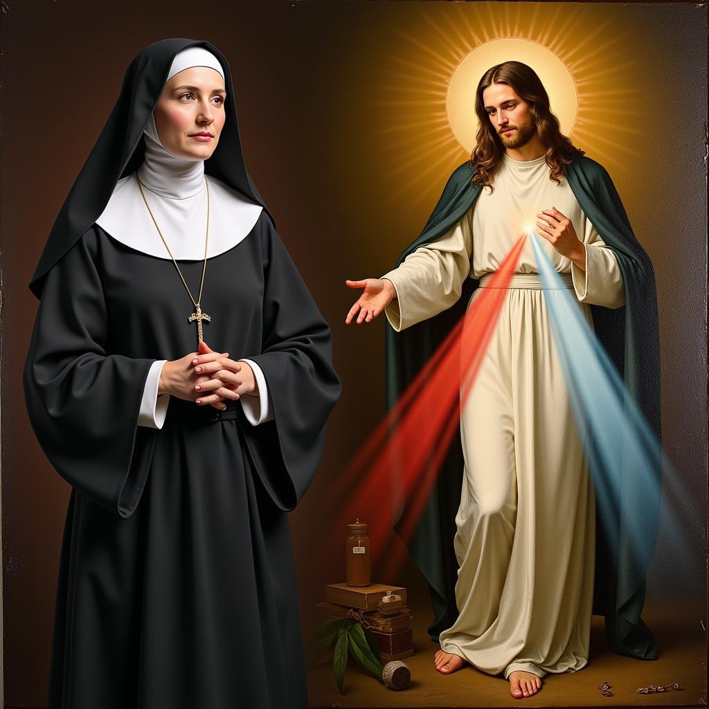 Saint Faustina Kowalska and the Divine Mercy Image