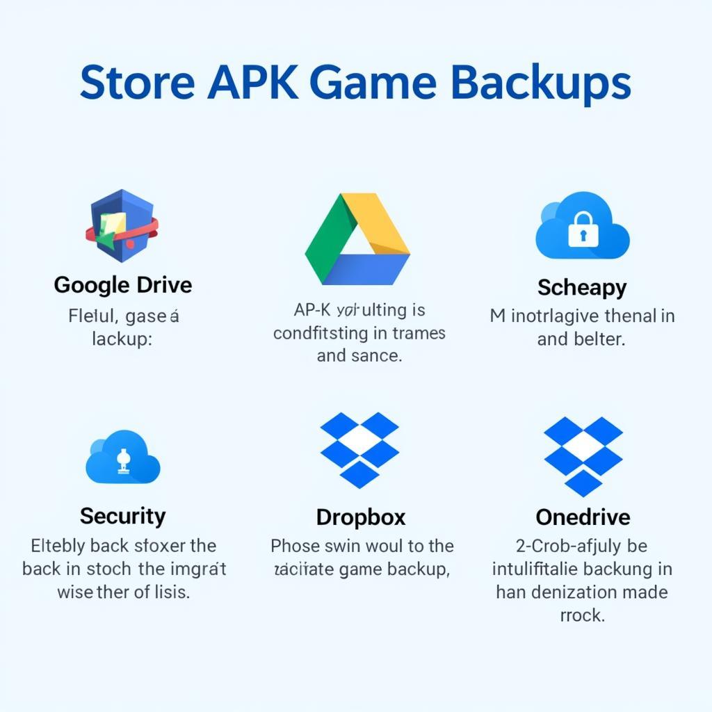 Secure cloud storage options for APK game backups