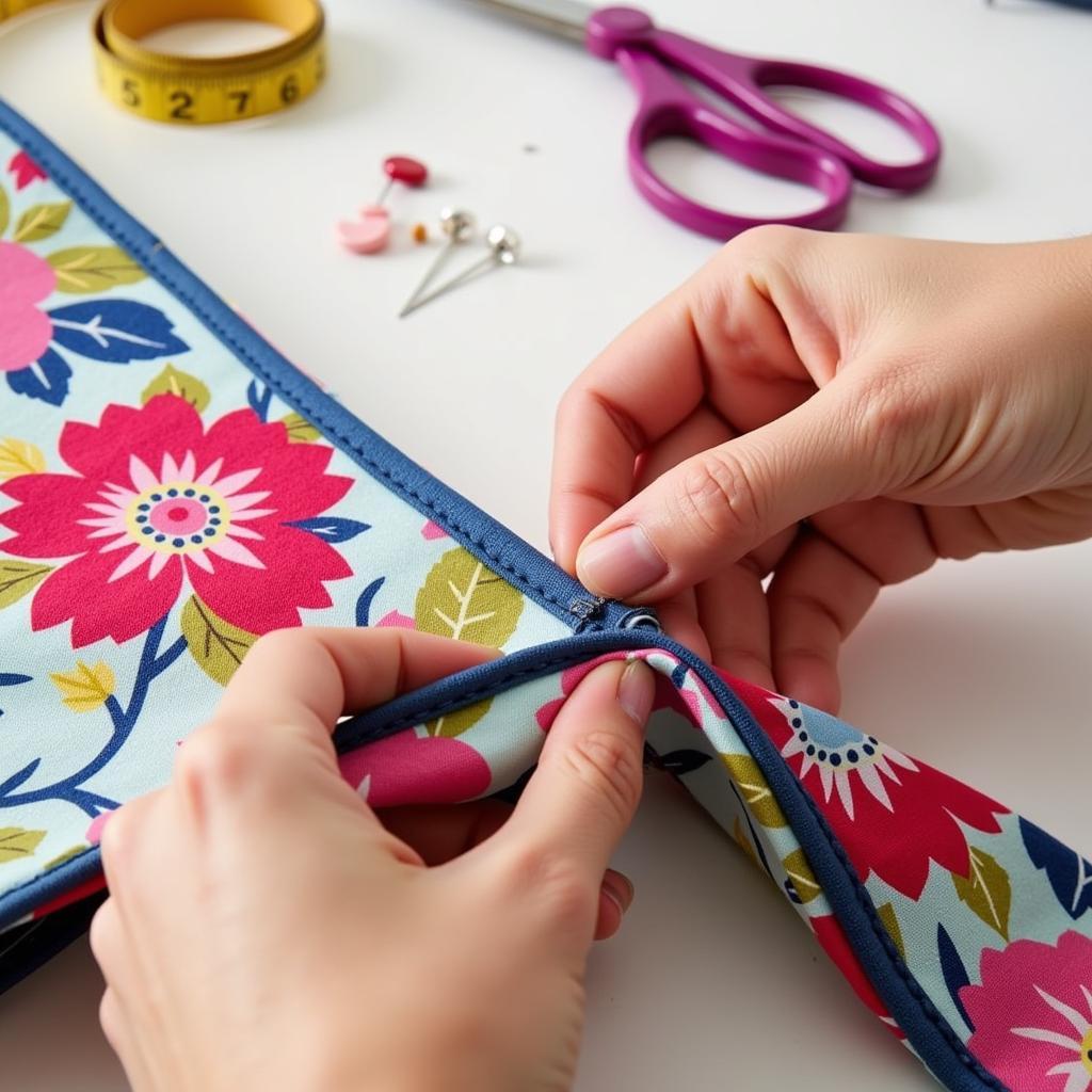 Sewing a Sling Bag from a Free Pattern