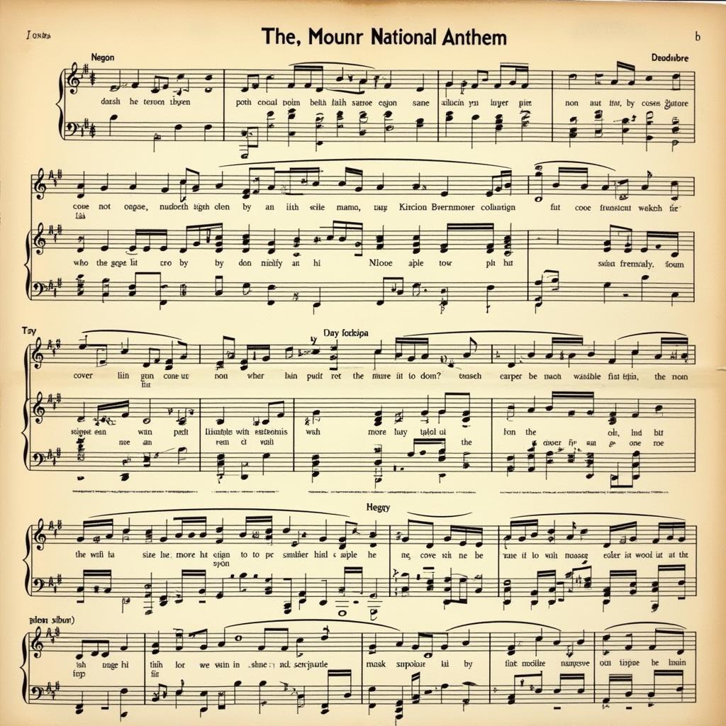 Soviet National Anthem Sheet Music