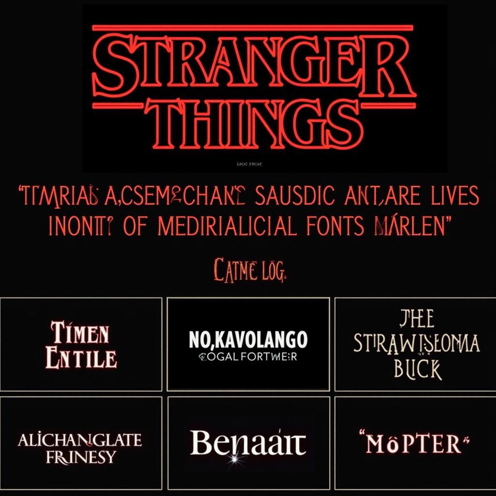 Stranger Things Logo and Font Analysis