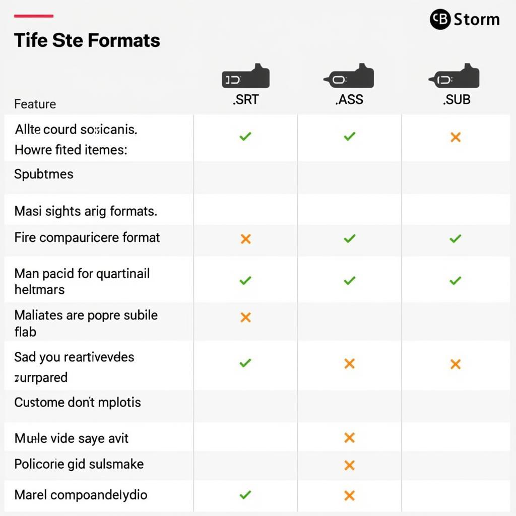 Comparing Different Subtitle File Formats