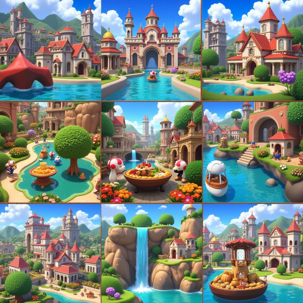 Super Mario Odyssey Various Kingdoms