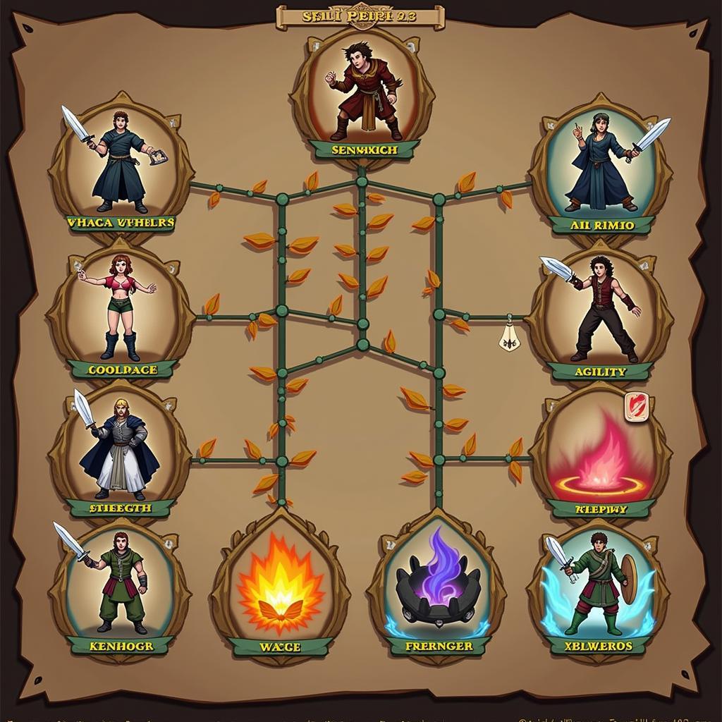 Swords and Sandals 2 Skill Tree