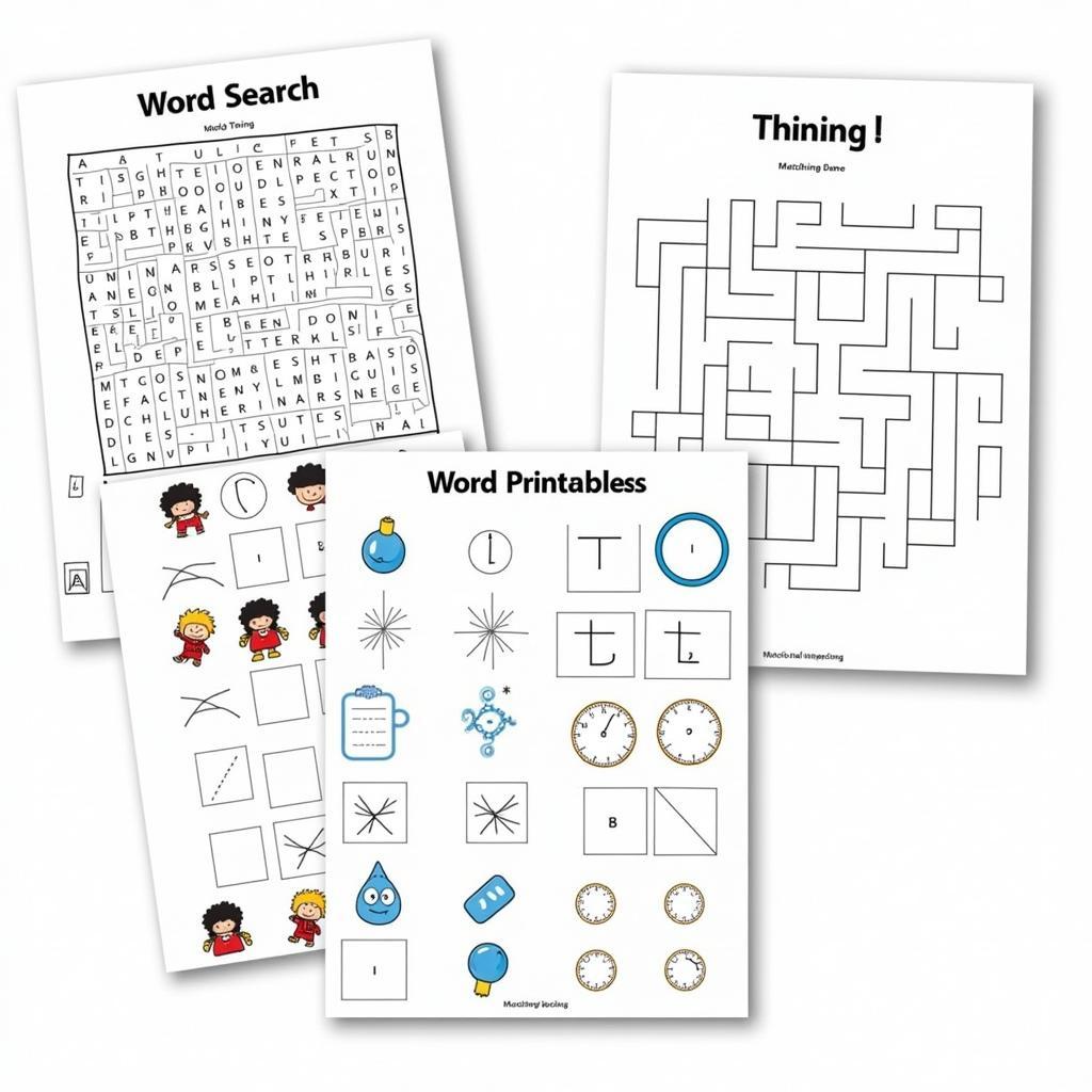 Thing 1 and Thing 2 Activity Sheet Printable