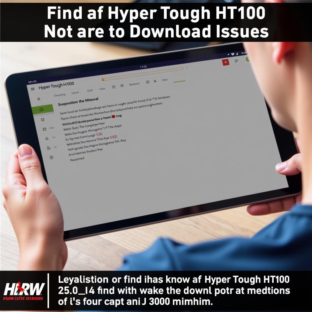 Troubleshooting Hyper Tough HT100 Manual Download Issues