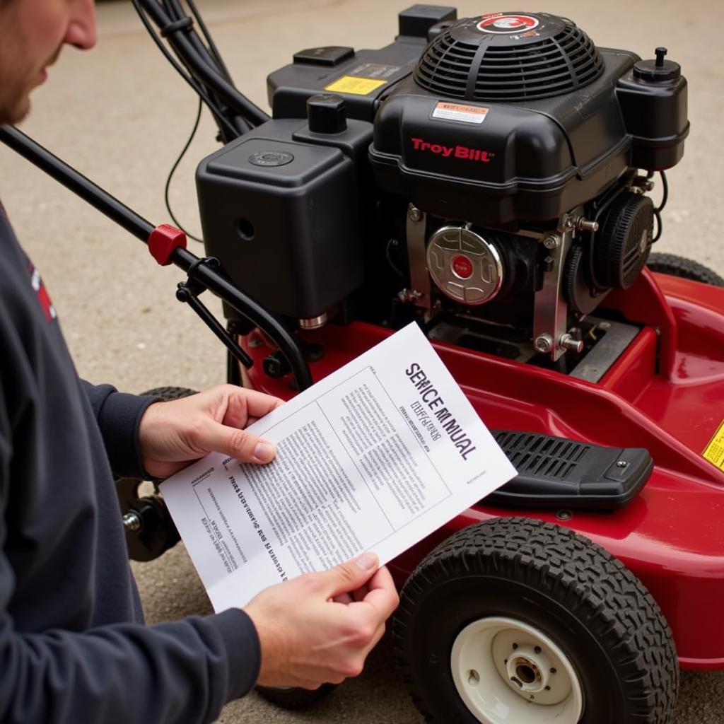 Performing Engine Maintenance with a Troy Bilt Service Manual