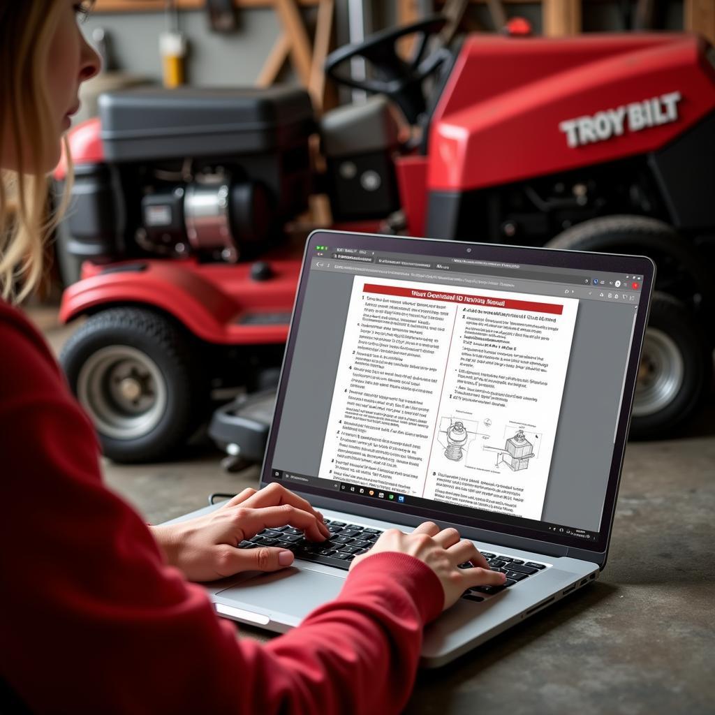 Downloading a Troy Bilt Service Manual