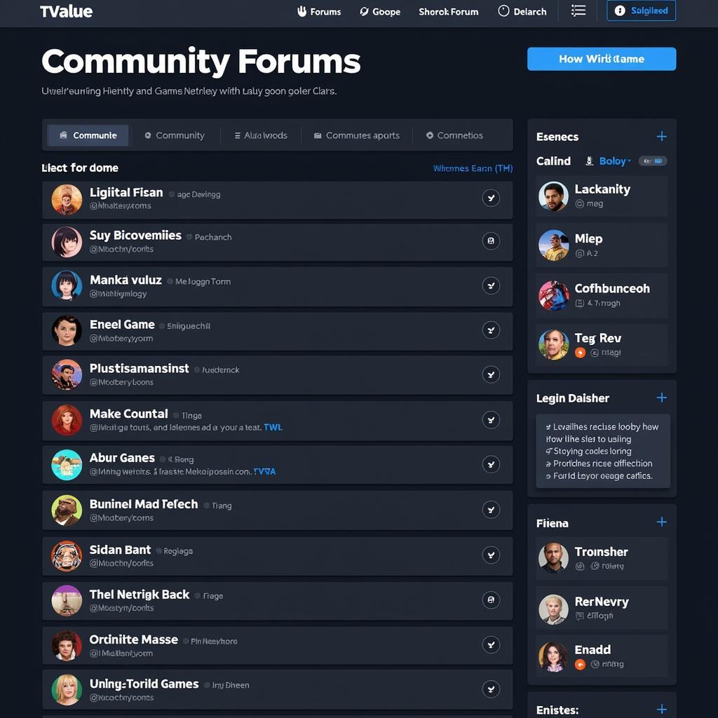 TValue 5 Community Forum Screenshot