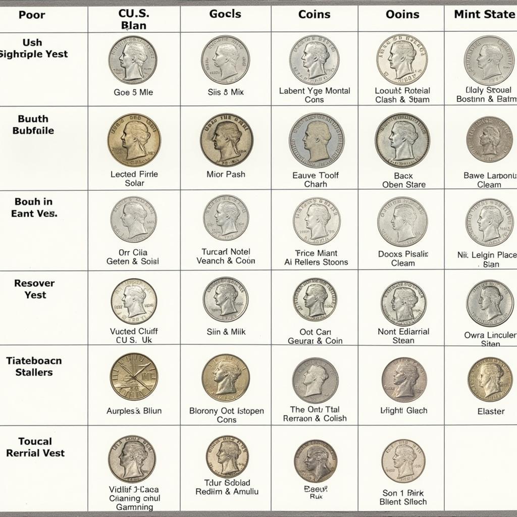 Understanding U.S. Coin Grading Chart