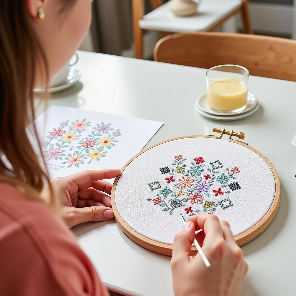 Using a Free Cross Stitch PDF Pattern