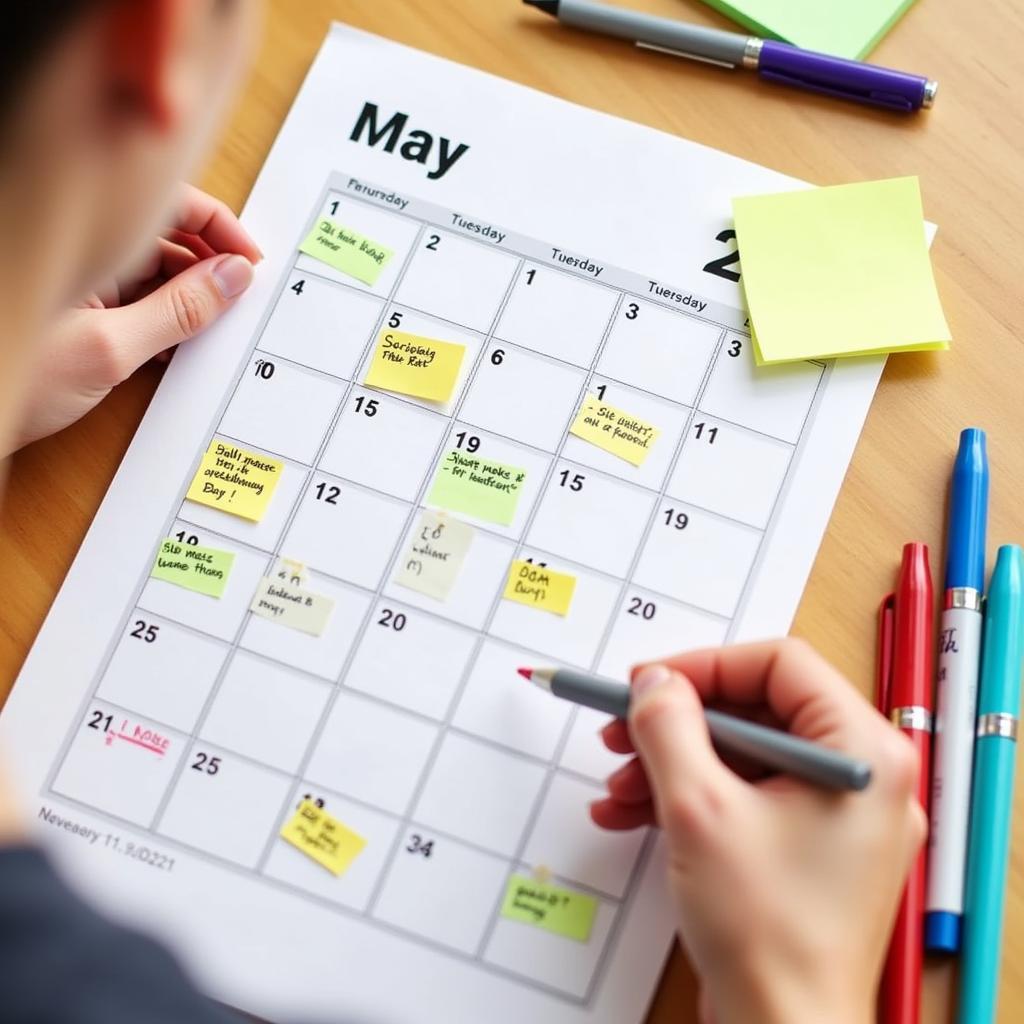 Tips for using a May 2024 calendar for increased productivity