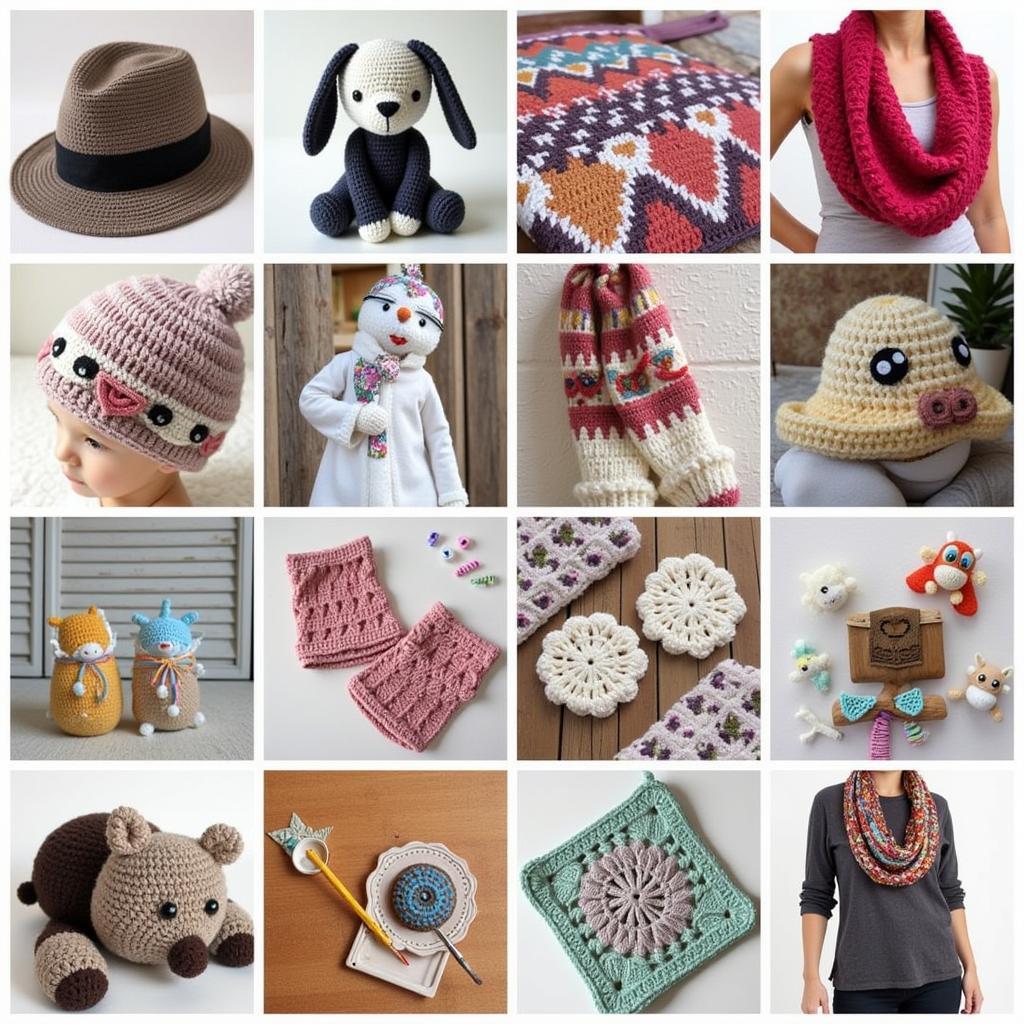 Variety of Crochet Projects: From Amigurumi to Blankets